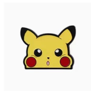 Pokémon Pikachu Enamel Pin – Cute Shocked Face Design